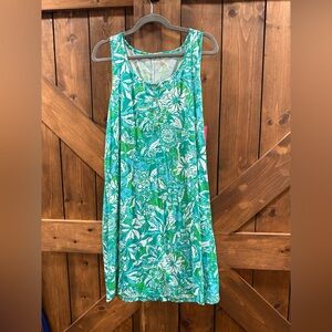Lilly Pulitzer Teal and White Womens Dress